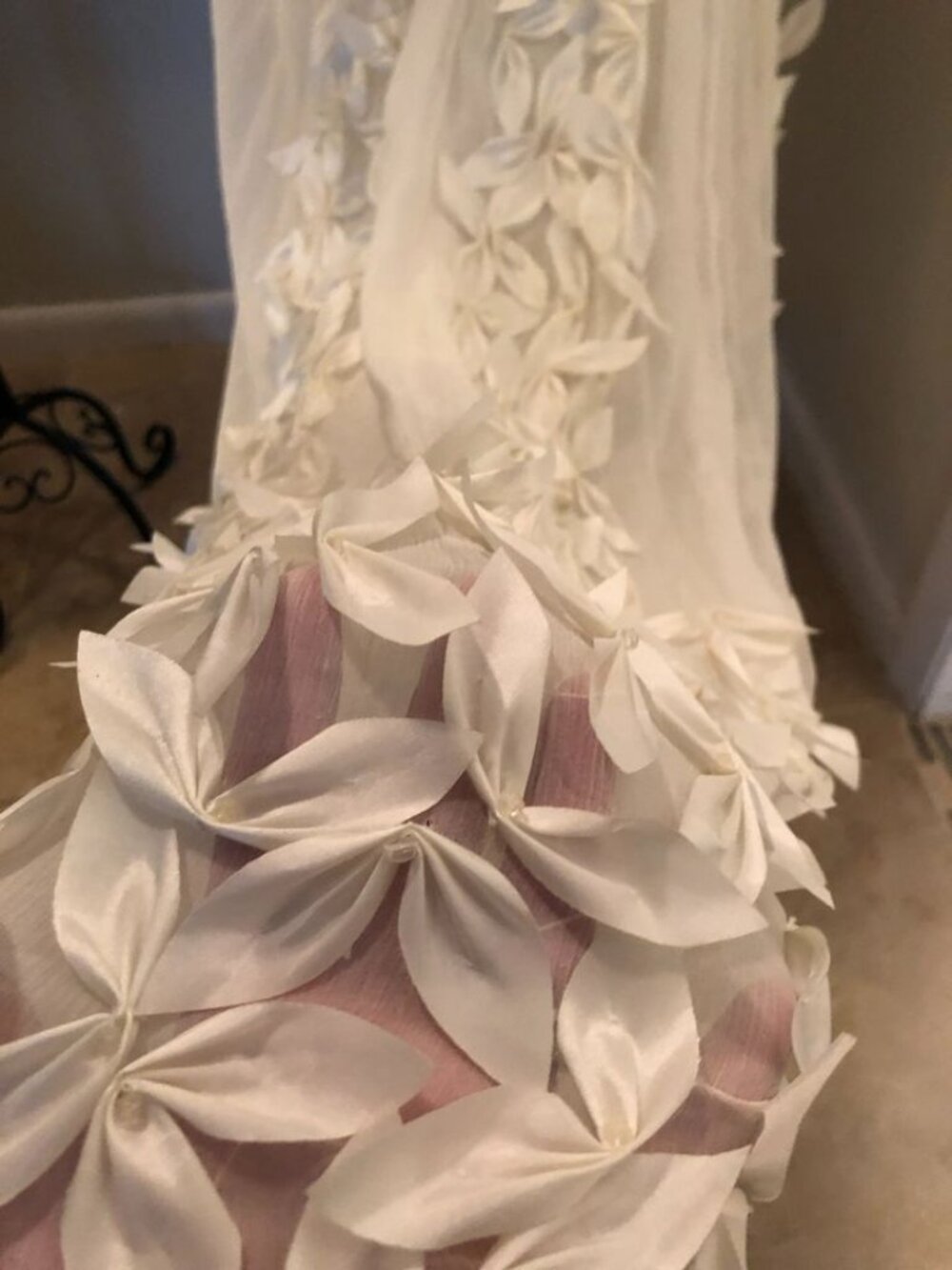 D358 Sue Wong Ivory Wedding - Formal - Evening - Vintage - Long Dress - Picture 5 of 10